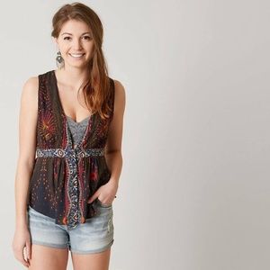 Women's Top Small Multi Blue The Siren Printed |BC